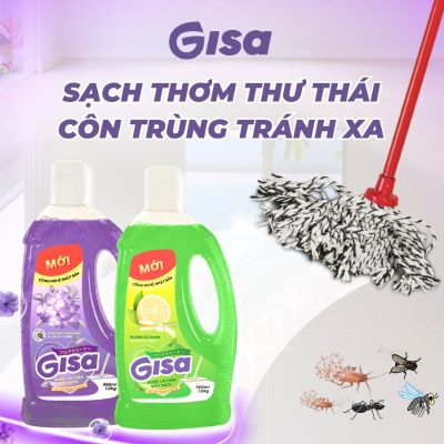 nước lau sàn GISA siêu sạch