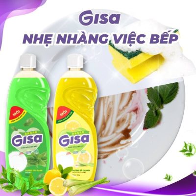 nước rửa chén bát GISA