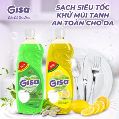 nước rửa chén GISA