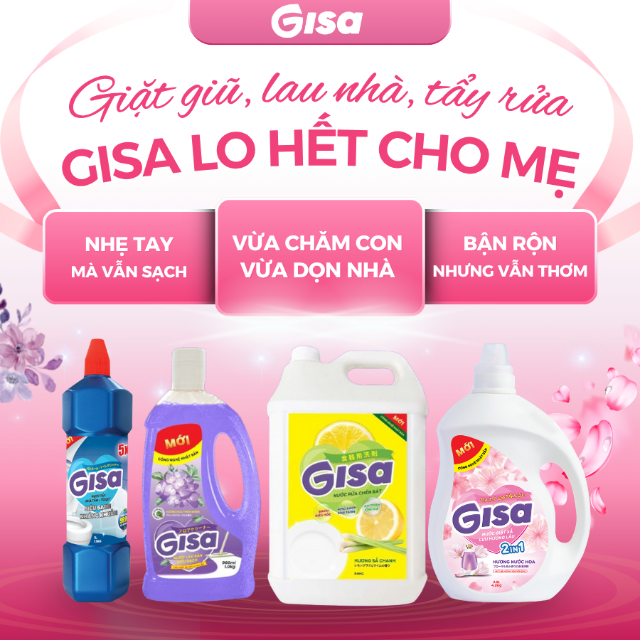 Sản phẩm vệ sinh nhà cửa GISA
